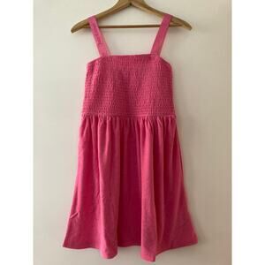 NWT Kids Juicy Couture Pink Terry Cloth Dress Sz XL